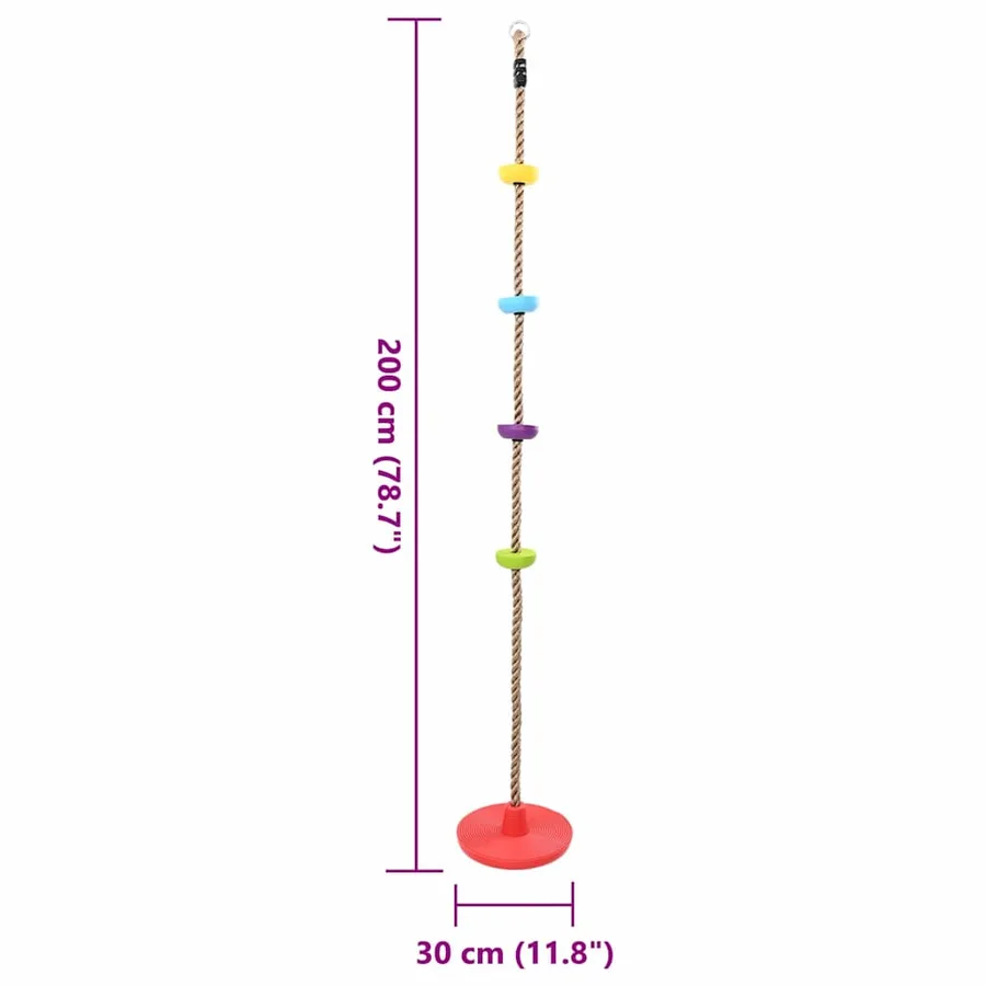 Corde d'escalade Multicolore 30 x 30 x 200 cm Plastique - 7