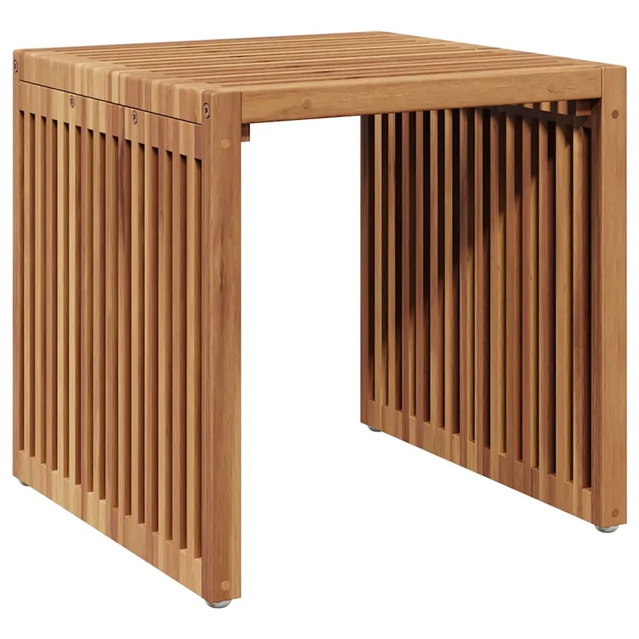 Table d'appoint de jardin Marron 45 x 45,5 x 45,5 cm - 7