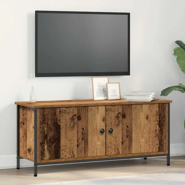 Meuble TV Bois Ancien 100 x 35 x 45 cm Bois d'ingénierie