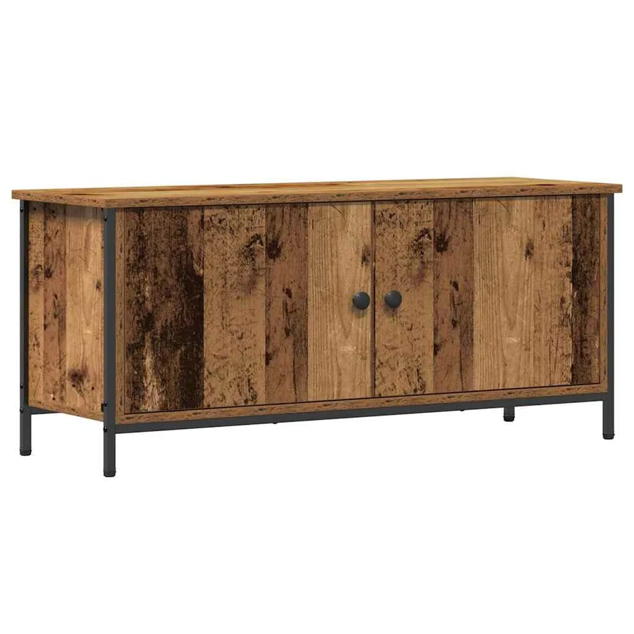 Meuble TV Bois Ancien 100 x 35 x 45 cm Bois d'ingénierie - 2