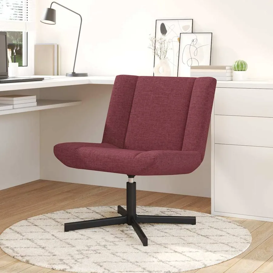Chaise pivotante Bordeaux 63 x 75 x 76 cm tissu