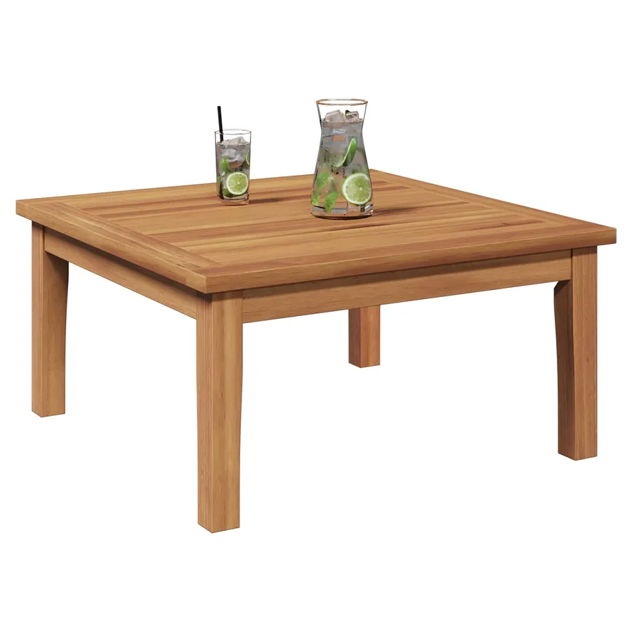 Table de Jardin Marron Bois de teck massif - 3