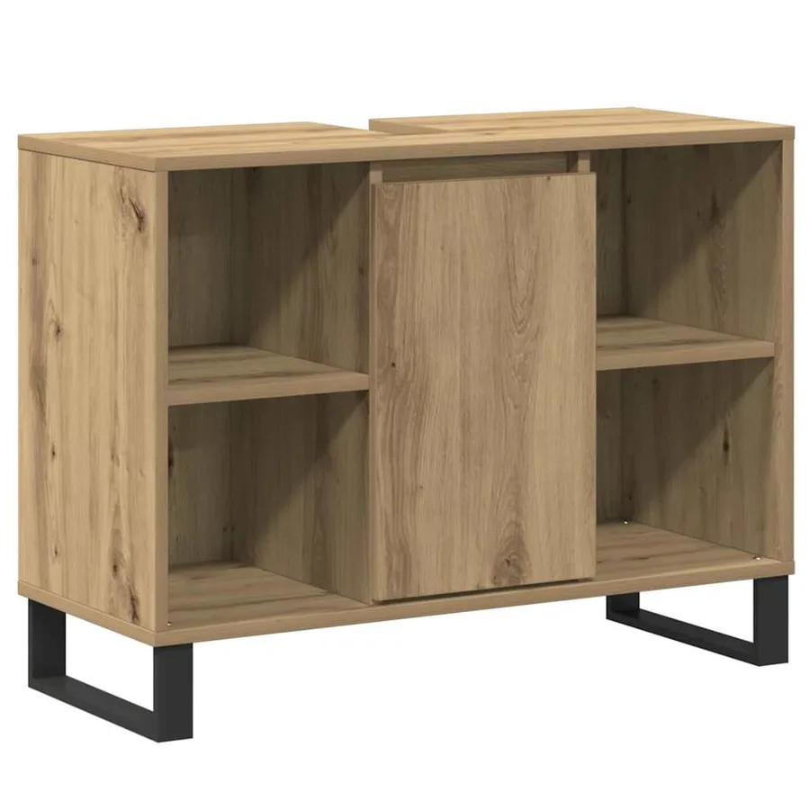 Cabinet de salle de bain Chêne artisanal 80 x 33 x 60 cm - 2