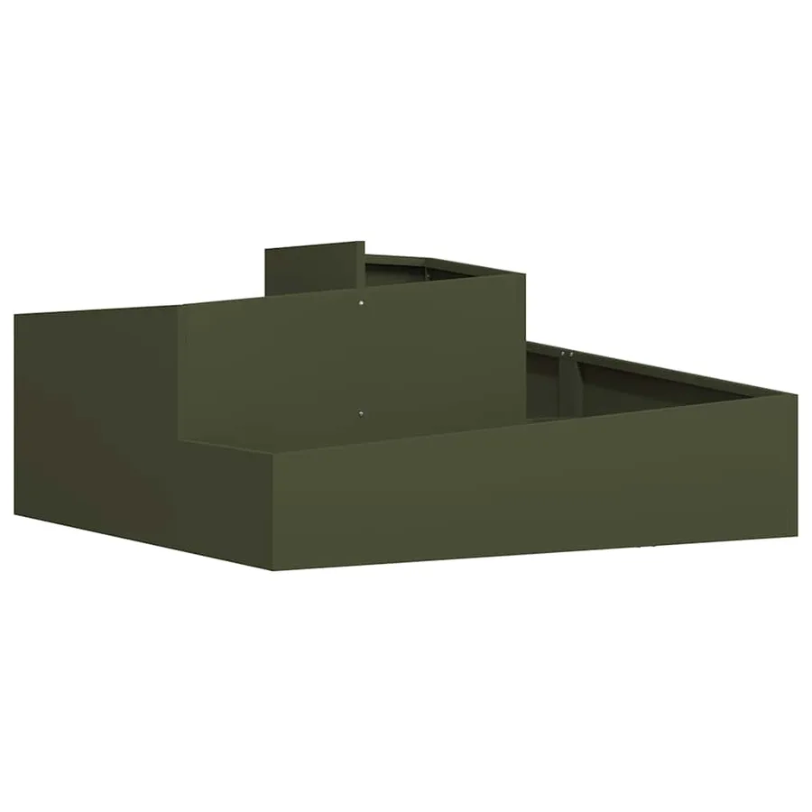 Cache-pot de jardin Vert olive 100 x 100 x 50 cm - 2