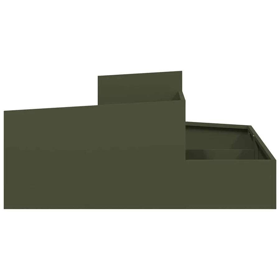 Cache-pot de jardin Vert olive 100 x 100 x 50 cm - 6