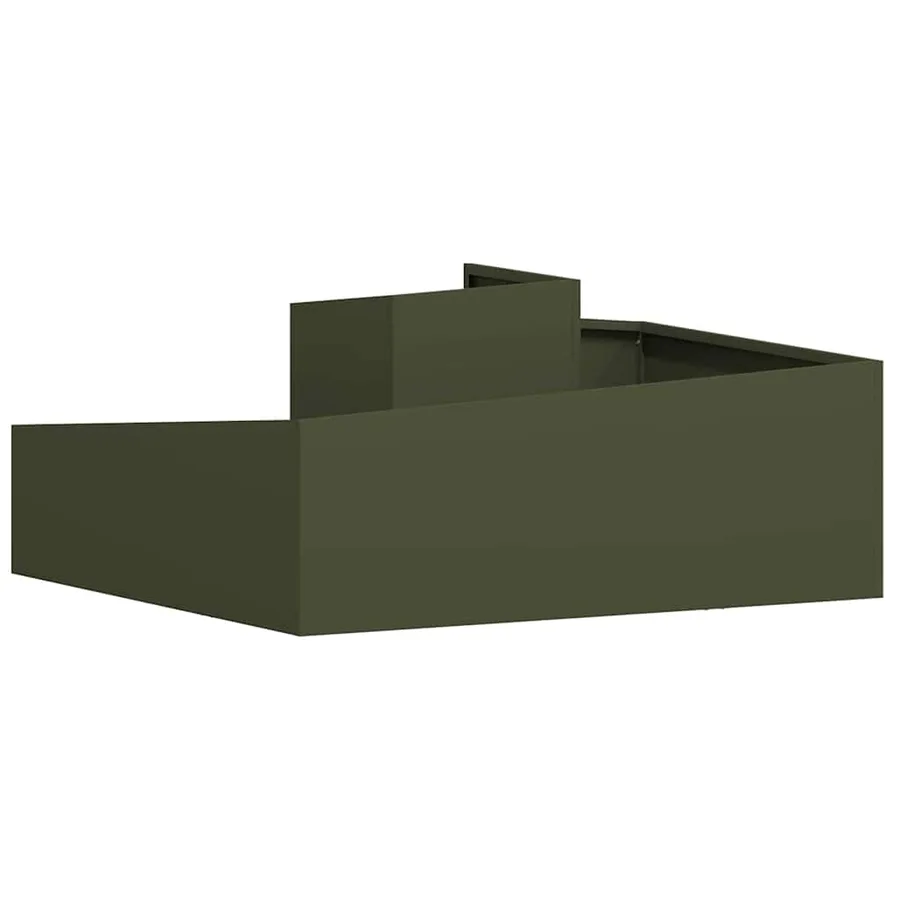 Cache-pot de jardin Vert olive 100 x 100 x 50 cm - 7