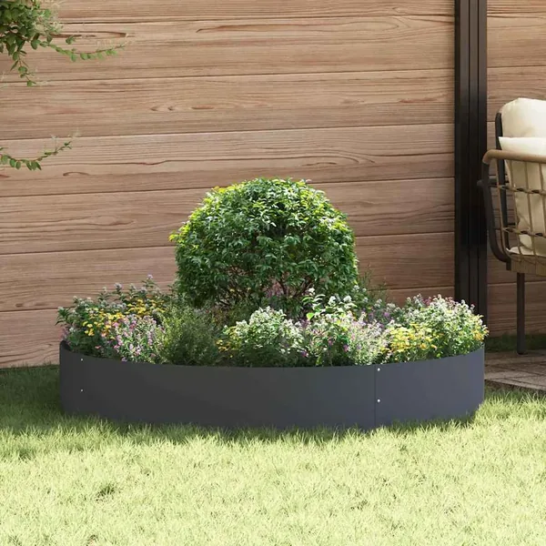 Anneau de jardinière 5 pc Anthracite 120 x 120 x 20 cm