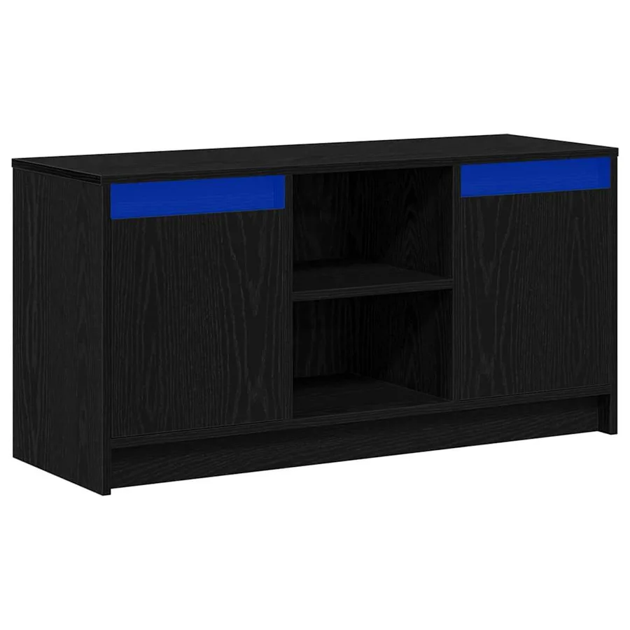Unites TV Noir 100 x 34 x 50 cm Bois d'ingénierie - 2