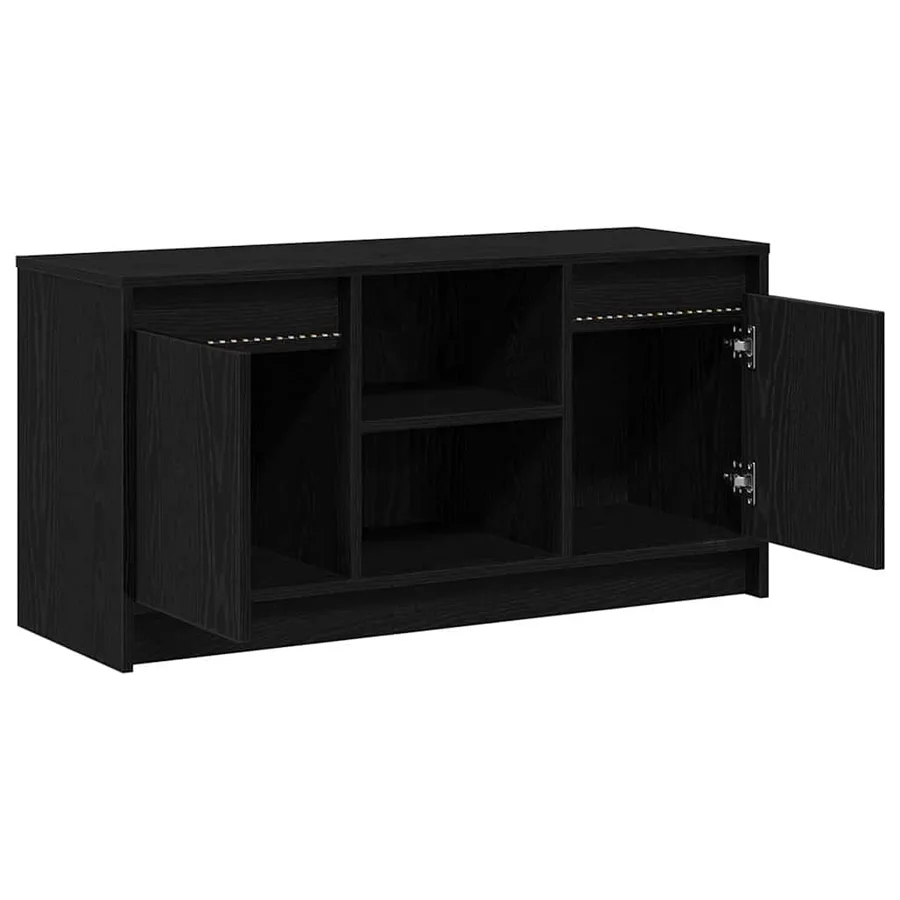 Unites TV Noir 100 x 34 x 50 cm Bois d'ingénierie - 6