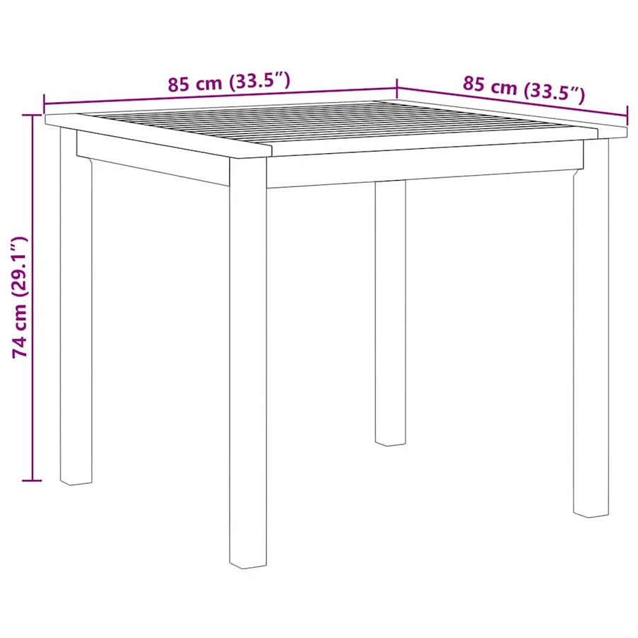 Ensemble de salle à manger pour jardin 3 pcs Noir - 11