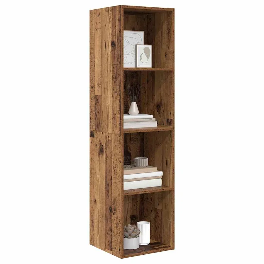 Ensemble meuble TV Montage mural Bois Ancien 37 x 37 x 142,5 cm - 3