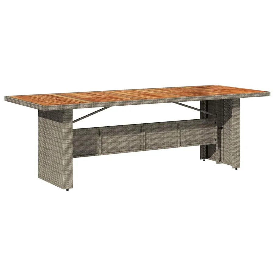 Ensemble de salle à manger pour jardin 11 pcs Gris et marron - 5