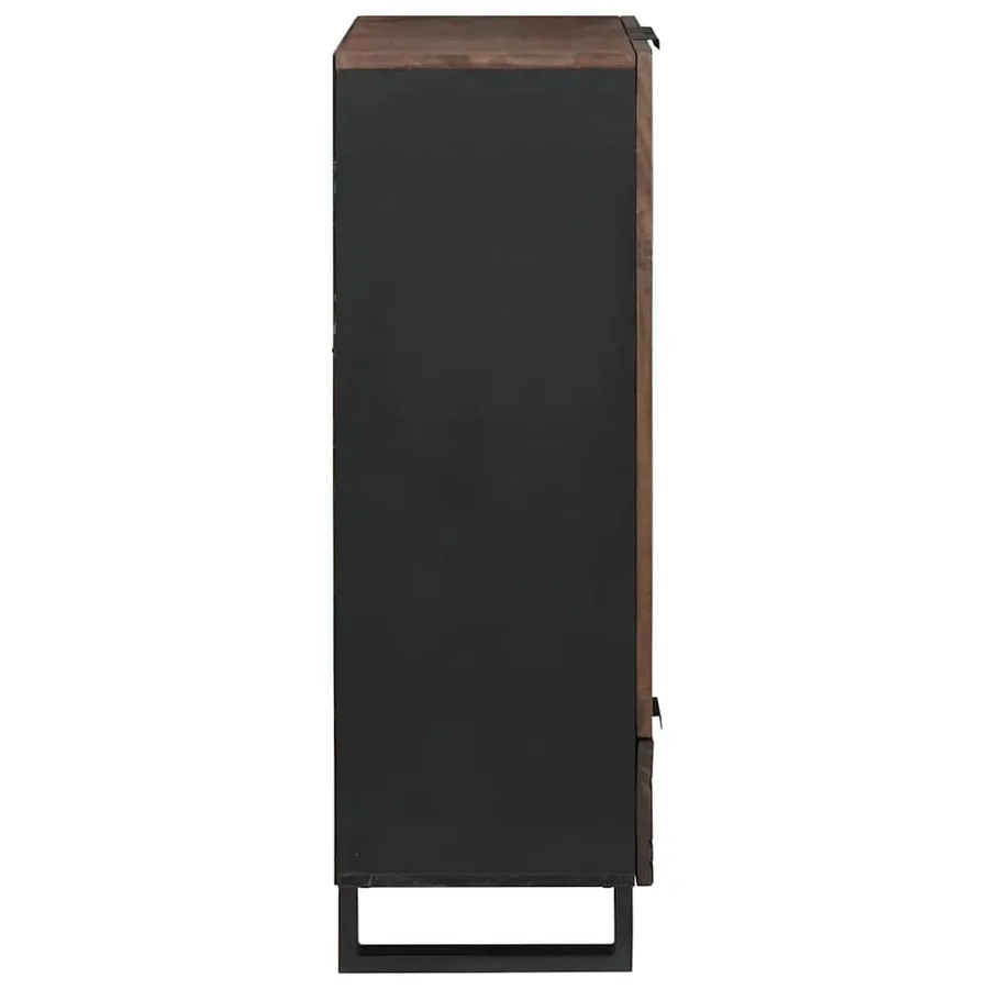 Buffet Marron 60 x 33 x 100 cm bois de manguier massif - 4