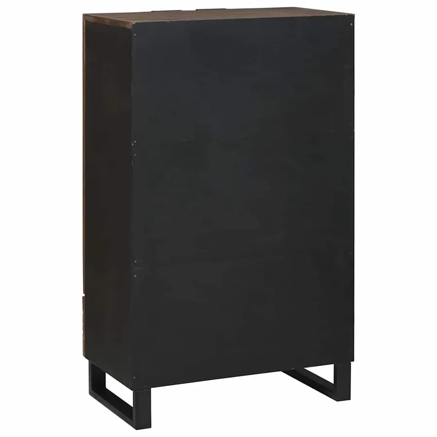 Buffet Marron 60 x 33 x 100 cm bois de manguier massif - 5
