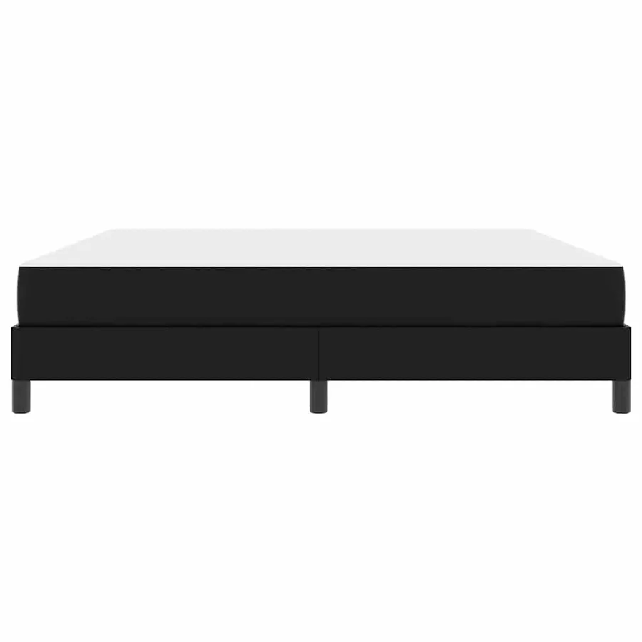 Cadre de lit avec matelas Noir 180 x 200 cm tissu - 7
