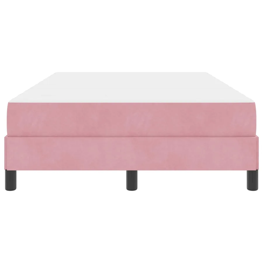 Lit à ressorts avec matelas Rose 120 x 220 cm tissu - 4