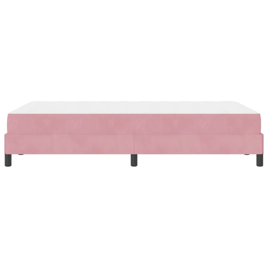 Lit à ressorts avec matelas Rose 120 x 220 cm tissu - 6