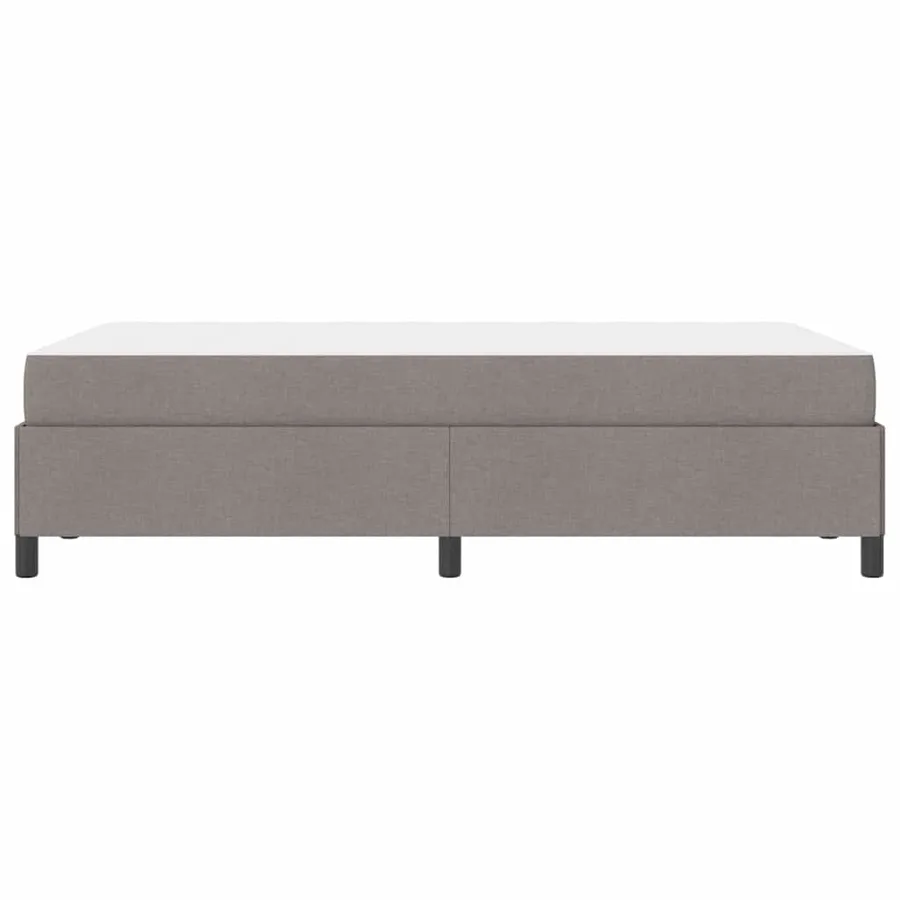 Lit à ressorts Taupe 120 x 200 cm tissu - 7