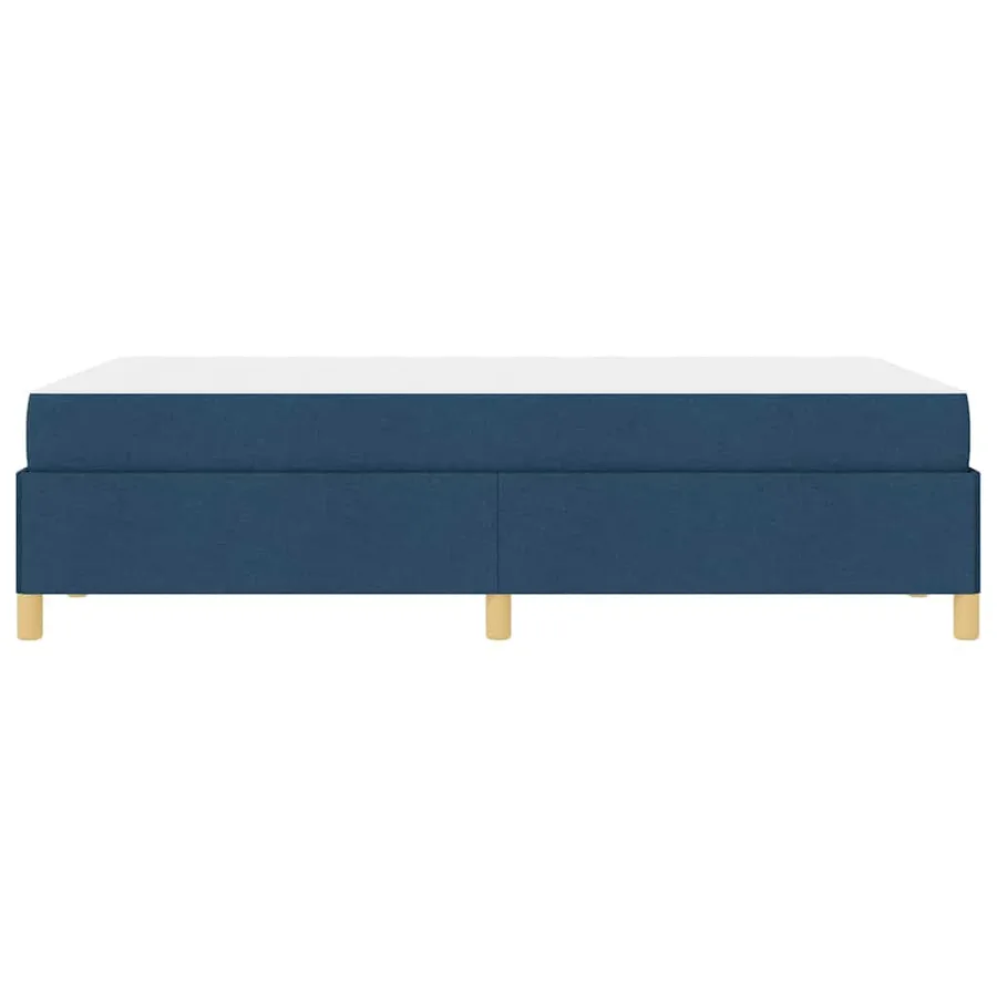 Cadre de lit avec matelas Bleu 120 x 190 cm tissu - 6