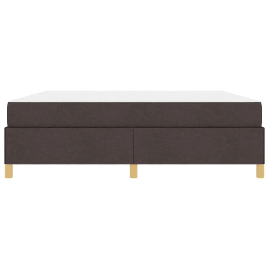 Cadre de lit avec matelas Marron foncé 180 x 200 cm tissu - 7