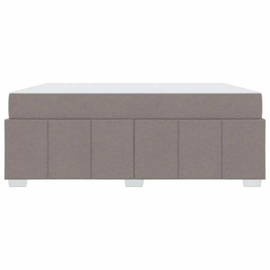 Cadre de lit avec matelas Taupe 180 x 200 cm tissu - 7