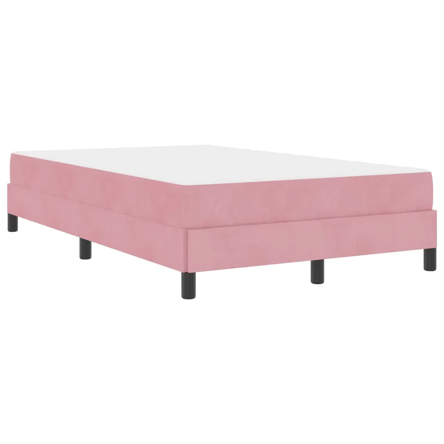 Lit à ressorts avec matelas Rose 120 x 200 cm tissu - 4