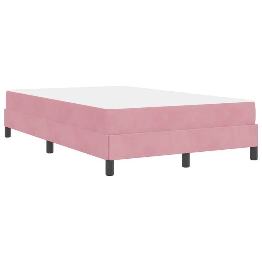 Lit à ressorts avec matelas Rose 120 x 200 cm tissu - 9