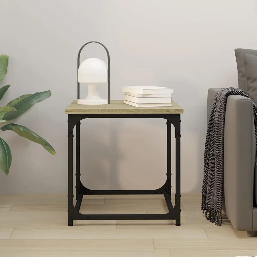 Table d'appoint Chêne sonoma 40x40x40 cm Bois d'ingénierie - 3
