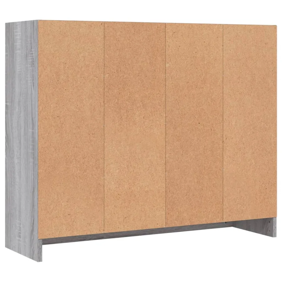 Buffet sonoma gris 91x28x75 cm bois d'ingénierie - 8