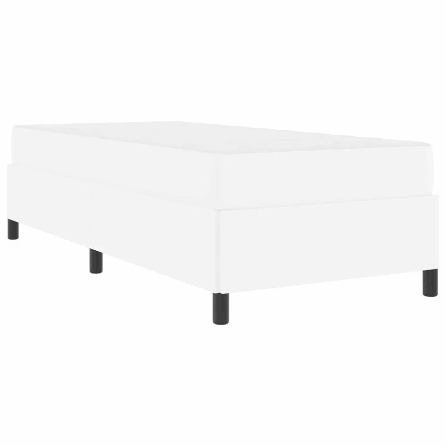 Cadre de lit avec matelas Blanc 80 x 200 cm tissu - 4