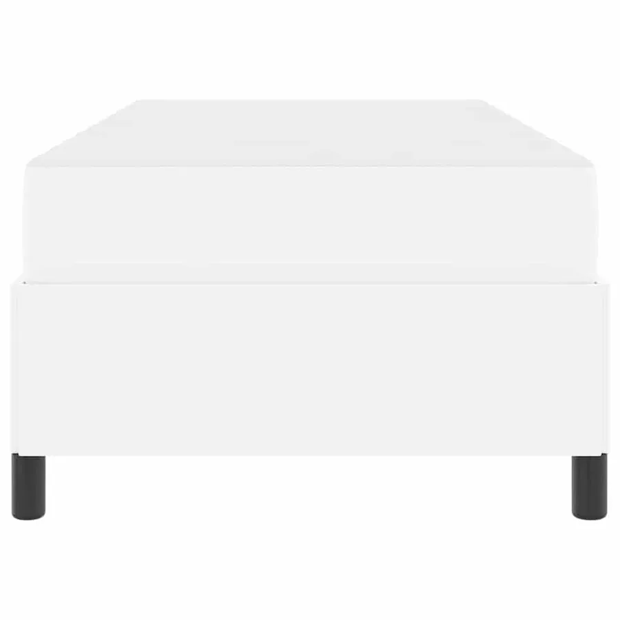 Cadre de lit avec matelas Blanc 80 x 200 cm tissu - 7
