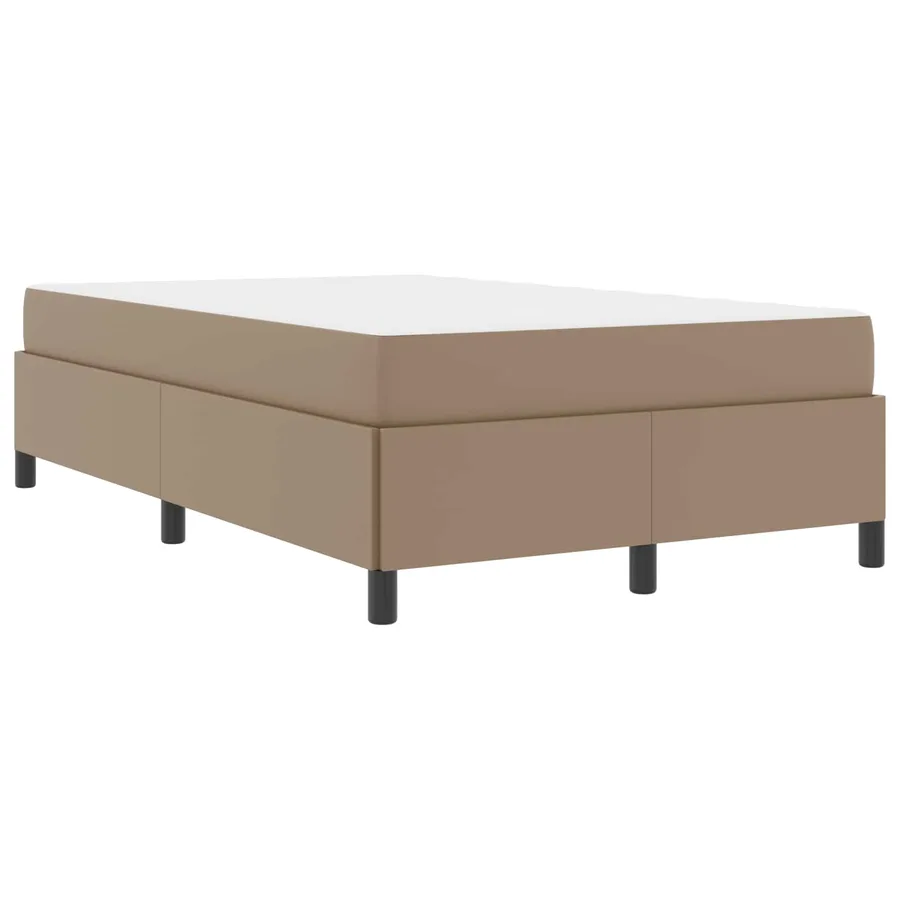 Cadre de lit avec matelas Cappuccino 120 x 200 cm tissu - 4