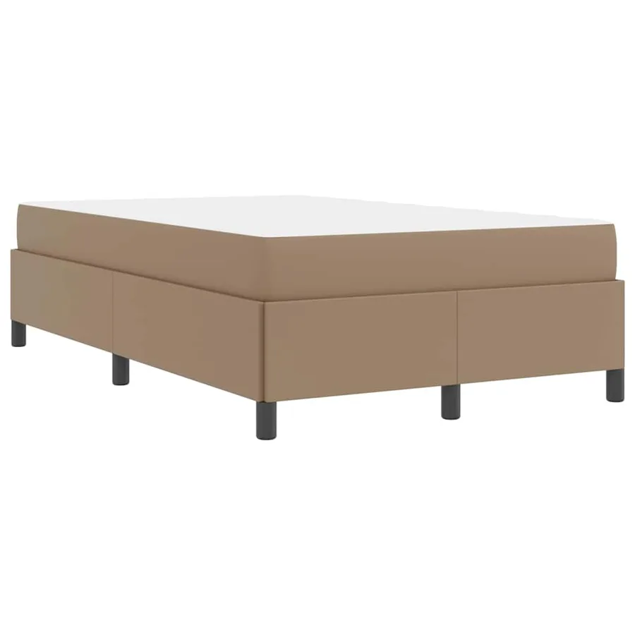 Cadre de lit avec matelas Cappuccino 120 x 200 cm tissu - 9