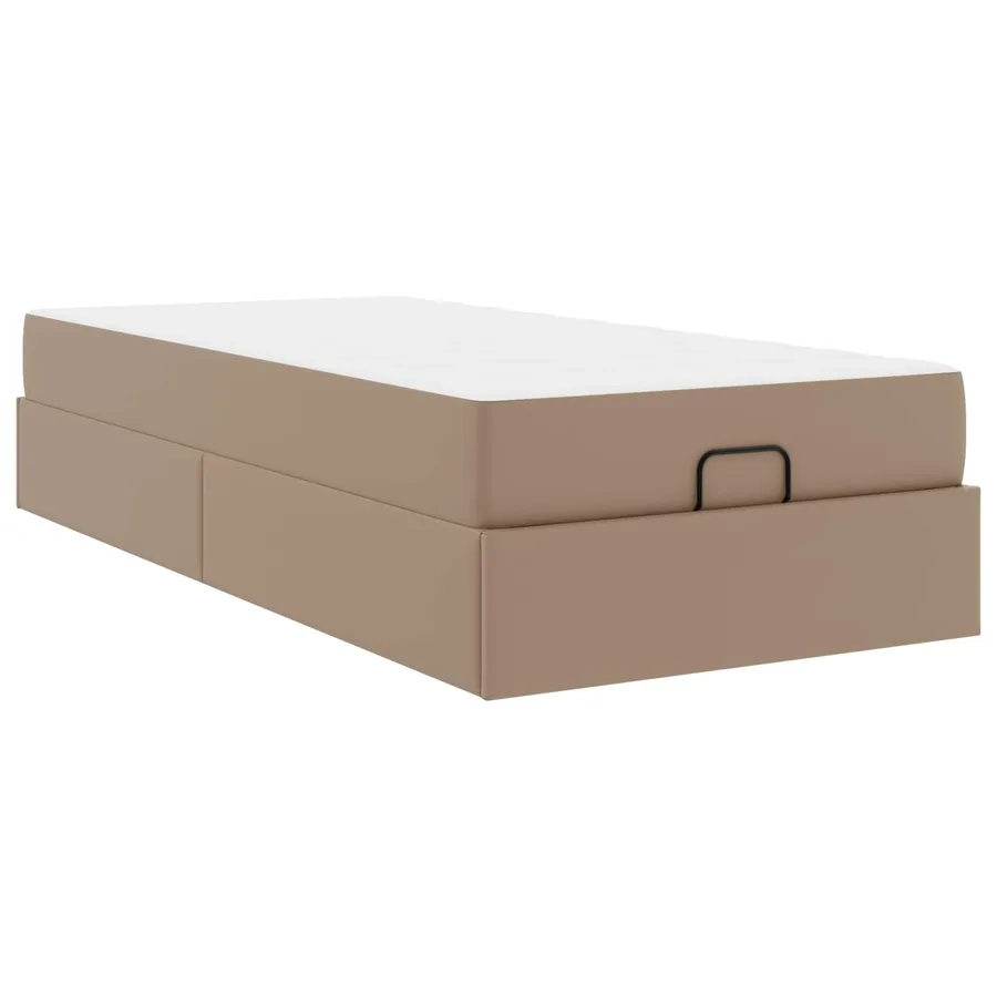 Cadre de lit avec matelas Autre 2 pcs Tan PVC - 2
