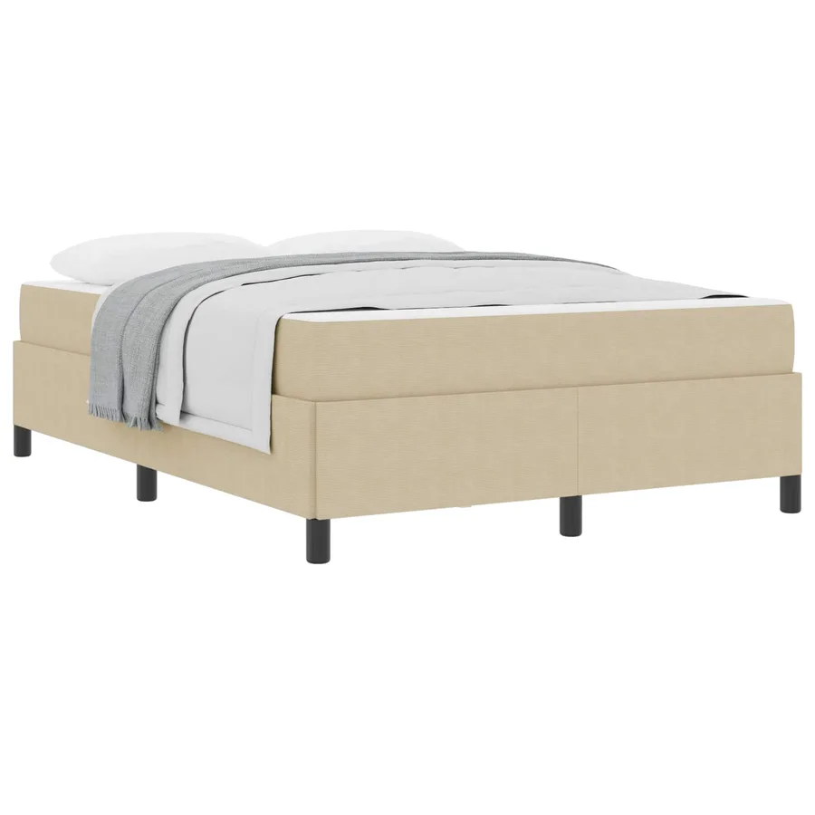 Cadre de lit avec matelas Gris Vert Clair 160 x 200 cm tissu - 2