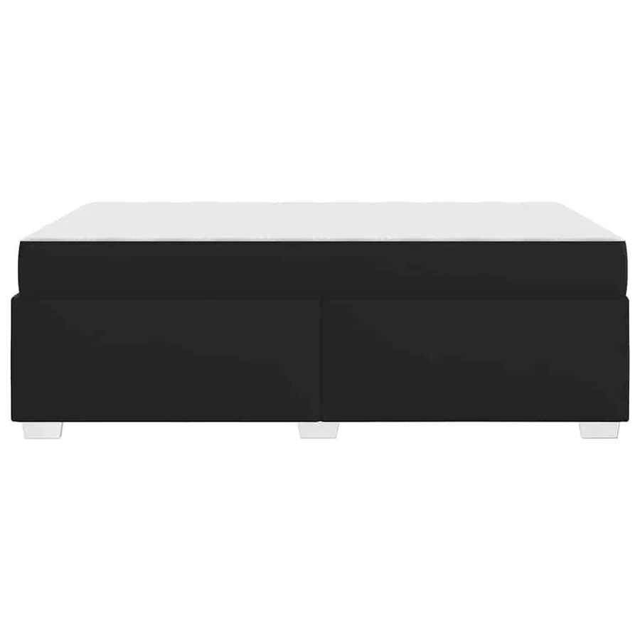 Cadre de lit avec matelas Noir 120 x 190 cm tissu - 6