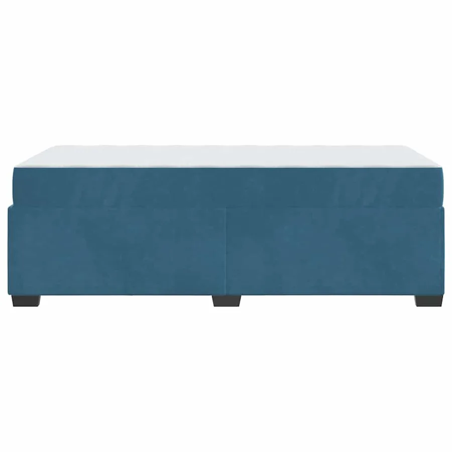 Cadre de lit avec matelas Bleu 80 x 200 cm tissu - 6