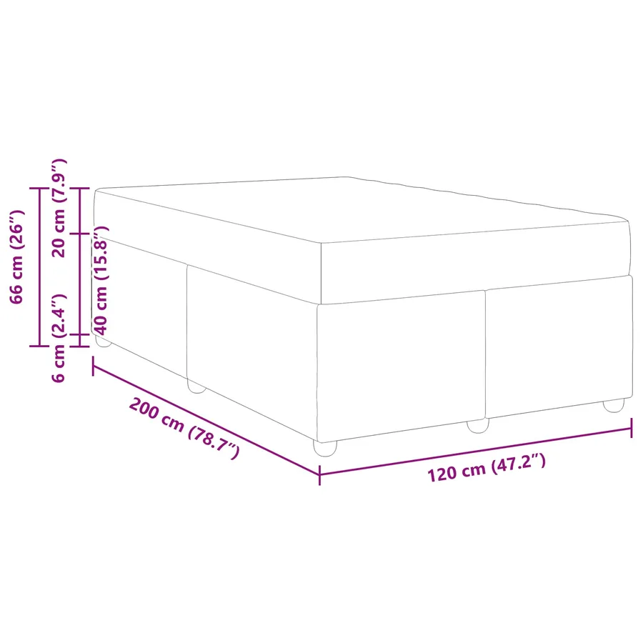 Cadre de lit avec matelas 2 pcs Rose Velours - 13