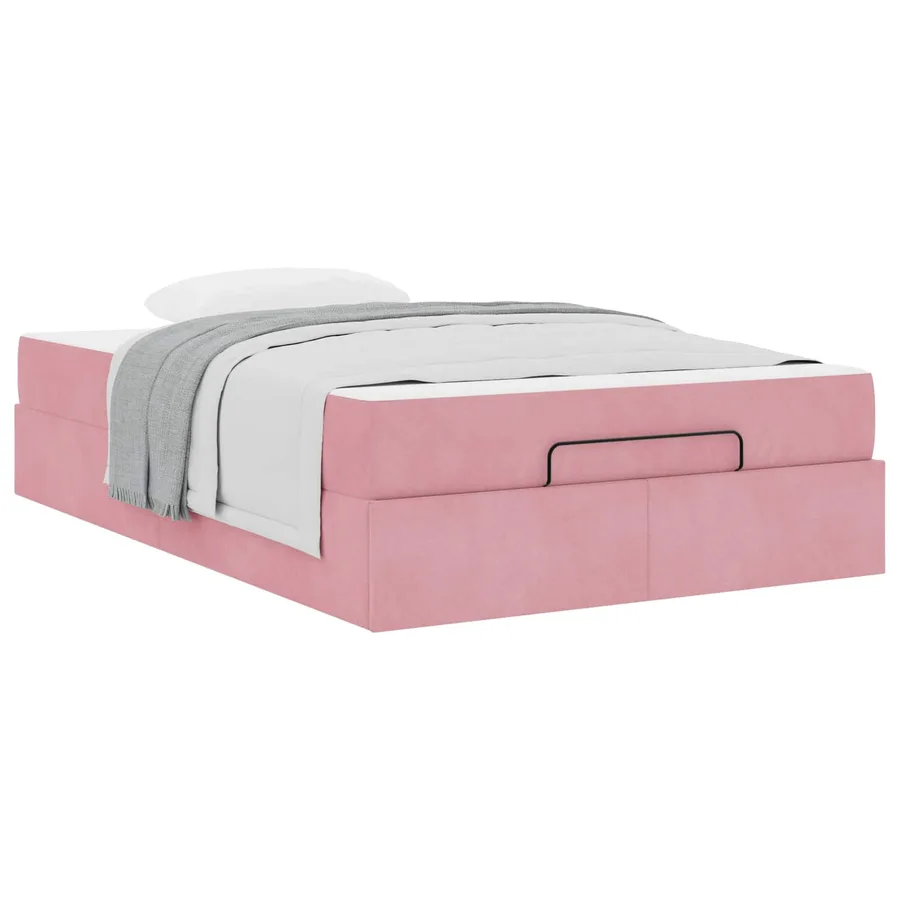 Cadre de lit avec matelas 2 pcs Rose Velours - 3