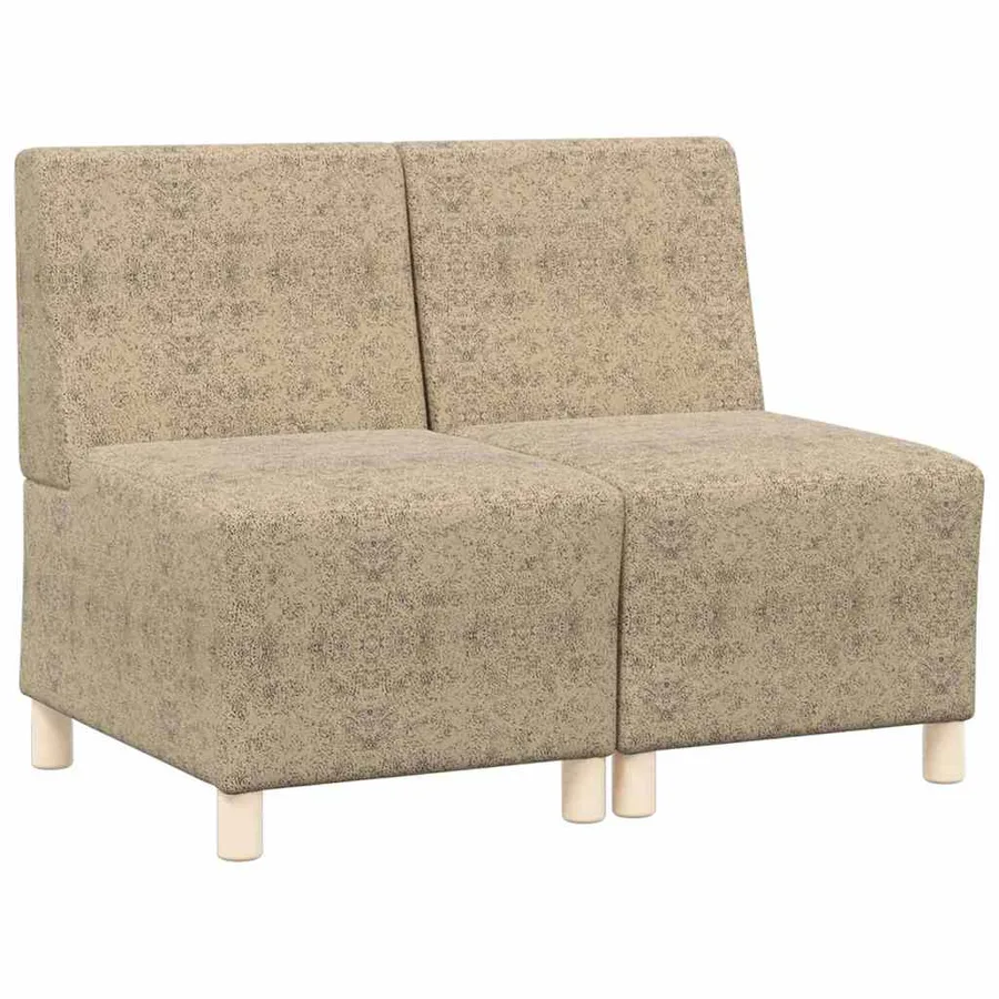 Unité de Sofa Modulaire Sans Accoudoirs 2 pcs Gris clair - 2