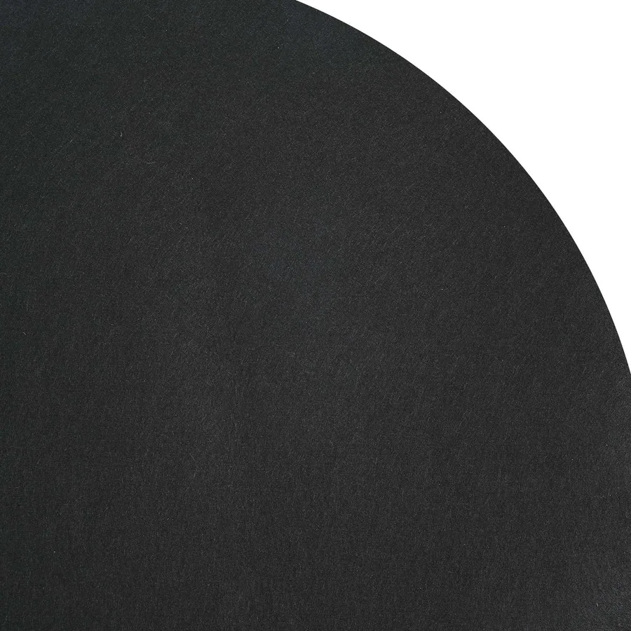 Tapis de piscine Noir Ø 244 cm Tissu non tissé - 6