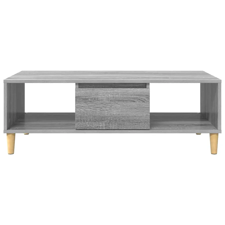 Table basse Gris Sonoma 102 x 55 x 35 cm Bois d'ingénierie - 6