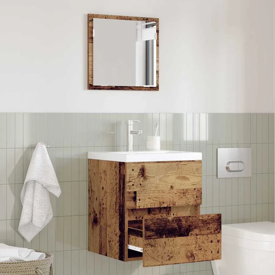 Cabinet de salle de bain Bois Ancien 41 x 38,5 x 45 cm