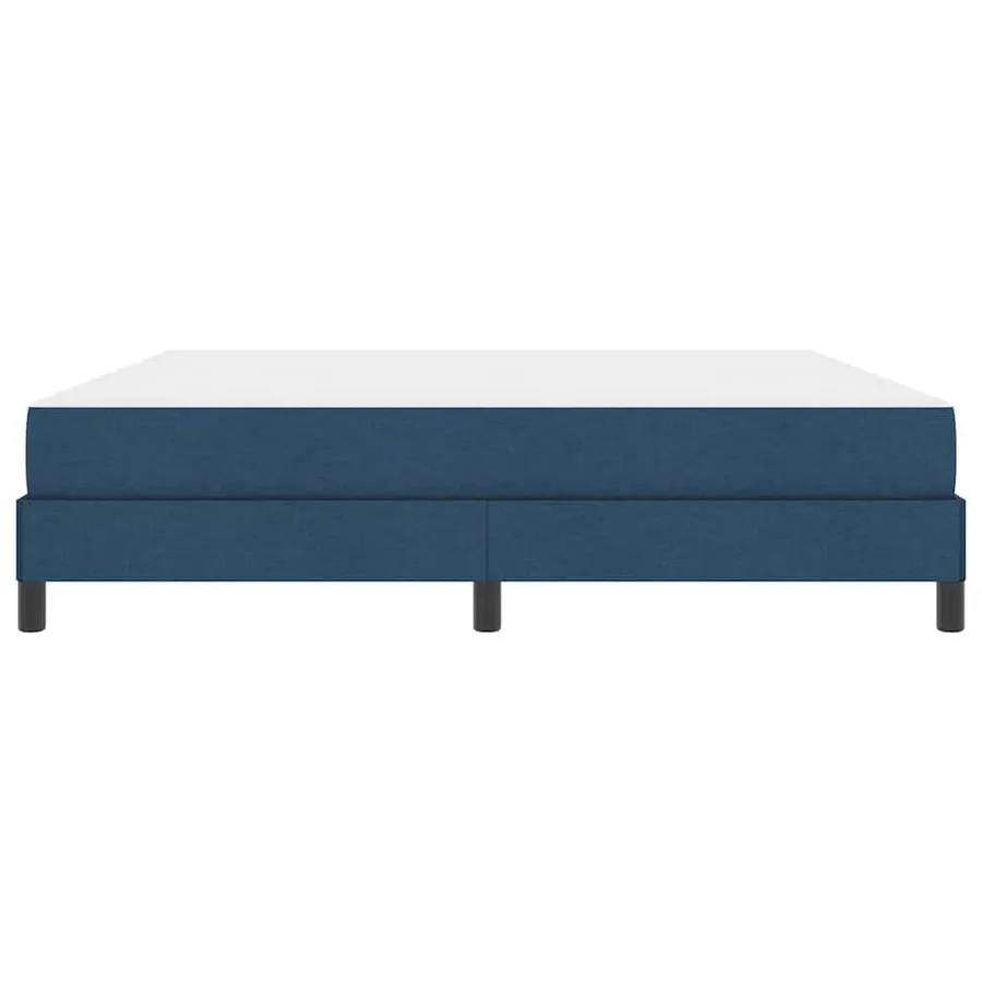 Lit à ressorts avec matelas Bleu 180 x 200 cm tissu - 7