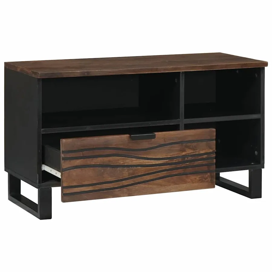 Unites TV avec tiroir Noyer 80 x 33 x 46 cm Bois d'ingénierie - 2