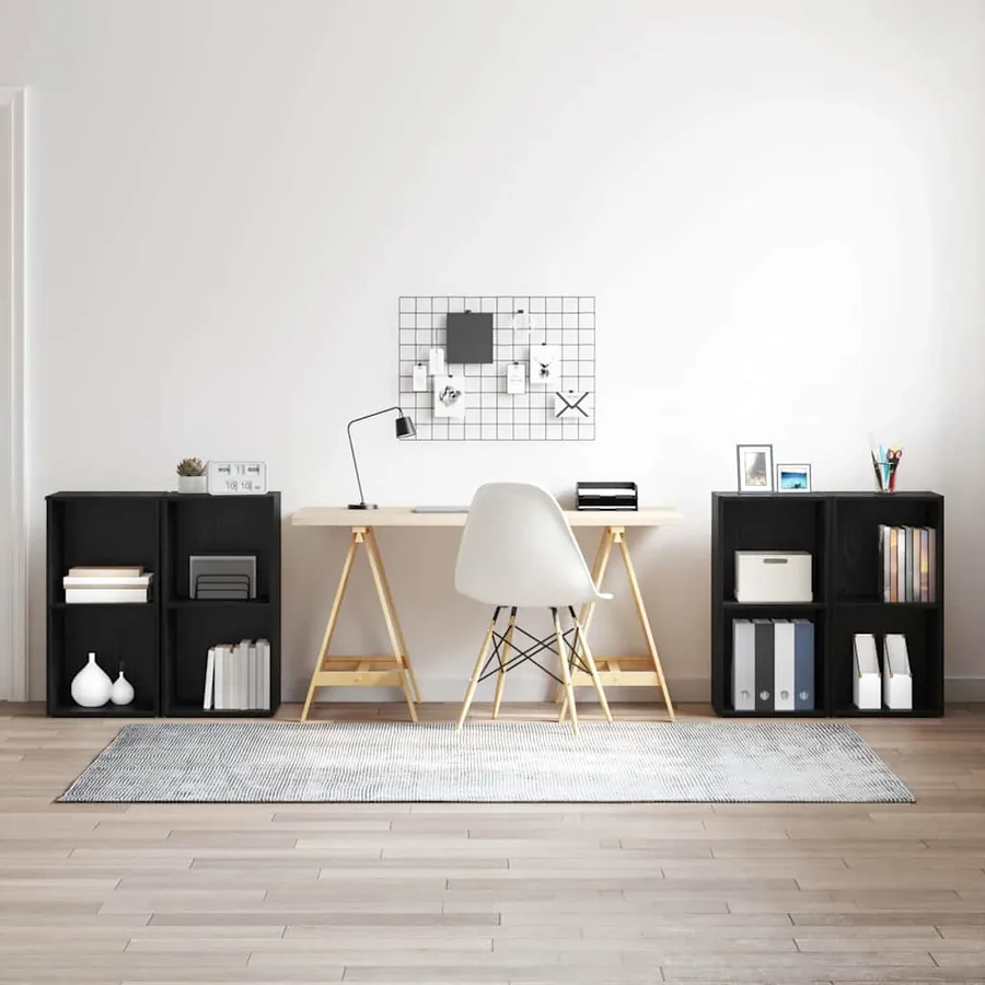 Ensemble meuble TV 4 pcs Chêne noir 37 x 37 x 72 cm