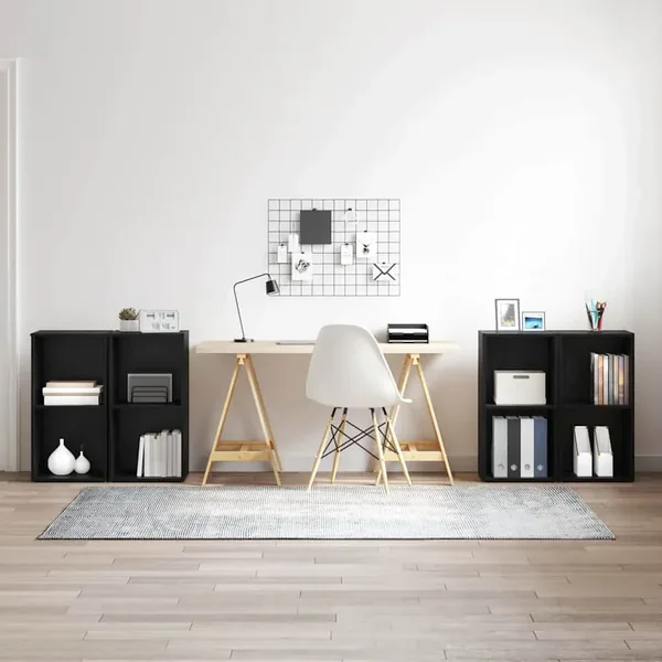 Ensemble meuble TV 4 pcs Chêne noir 37 x 37 x 72 cm