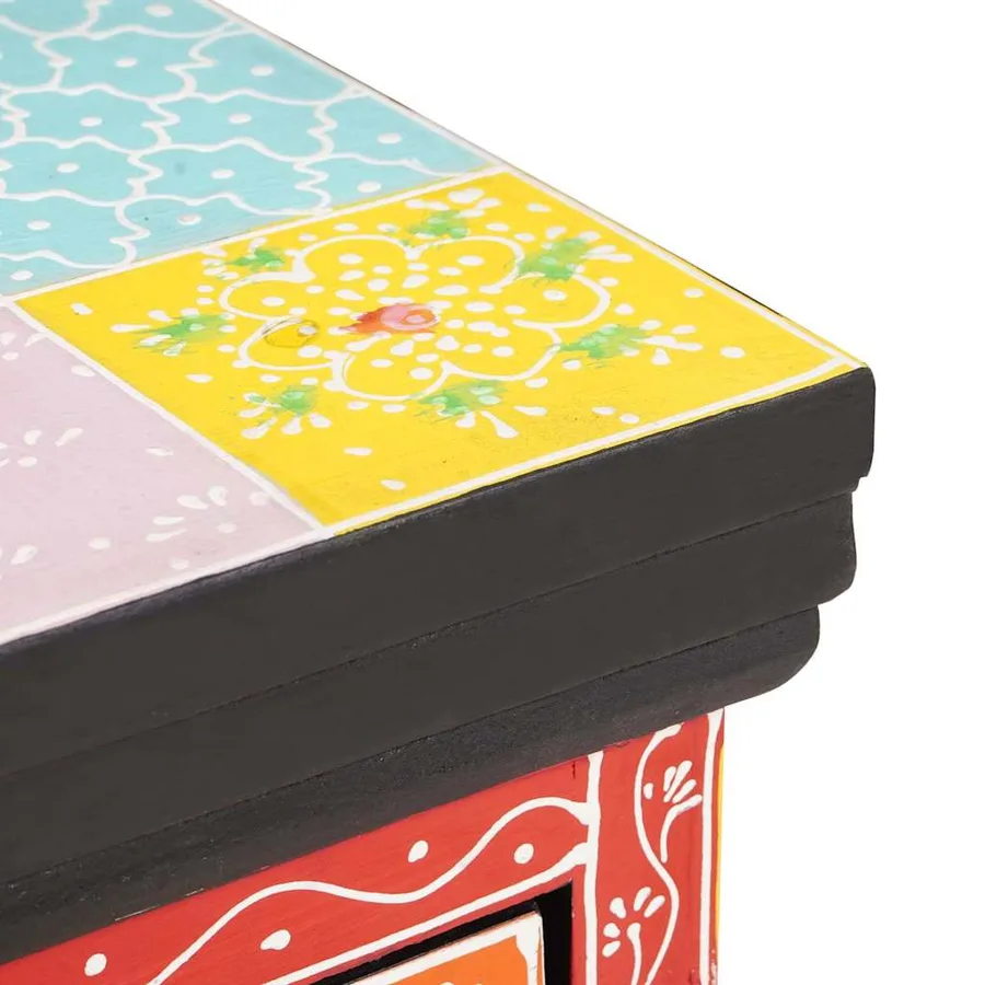 Cabinet de chevet avec tiroir 2 pcs Multicolore 40 x 30 x 40 cm - 8