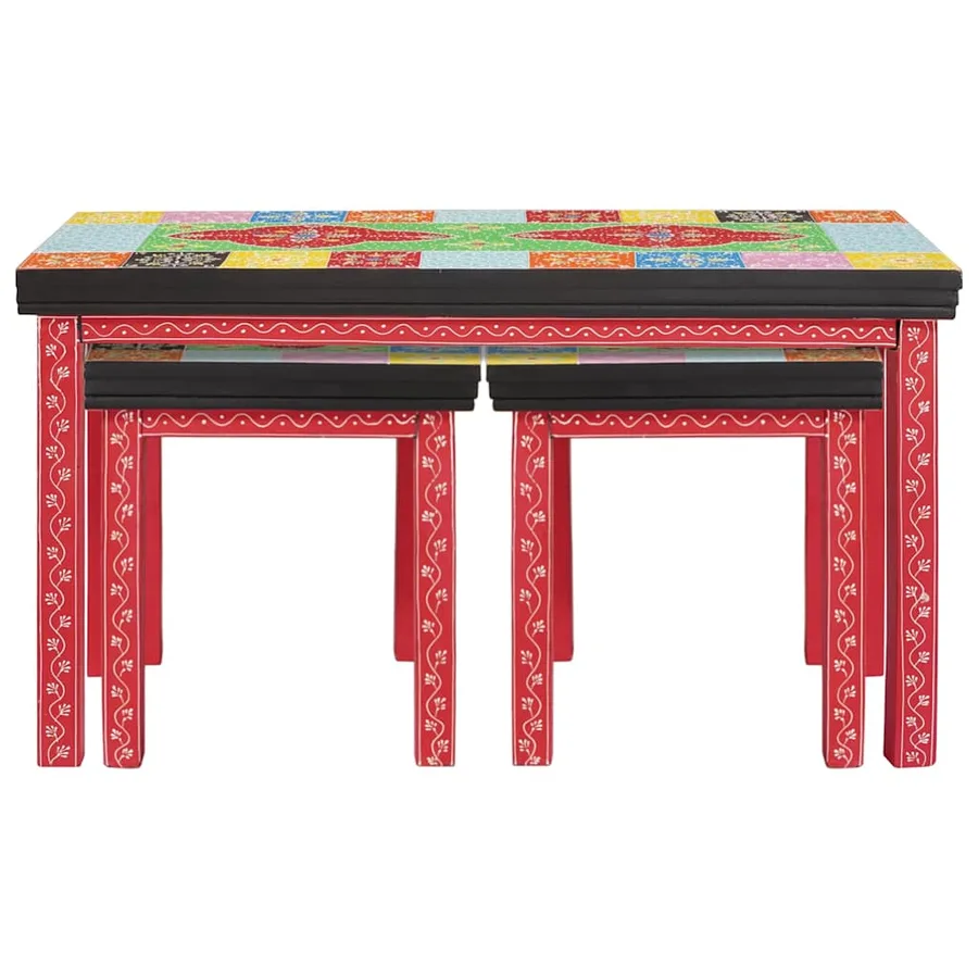 Table d'appoint 2 pcs Multicolore - 3