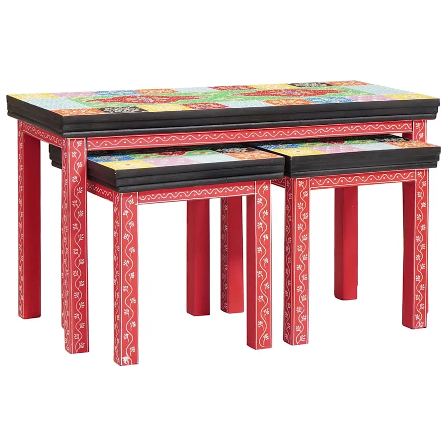 Table d'appoint 2 pcs Multicolore - 6